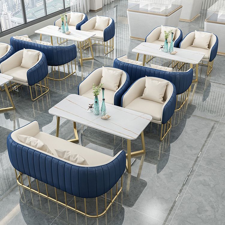 Divano di divano resistente al braccio in pelle in pelle finta per soggiorno