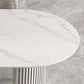 Irregular Shape Dining Table for Restaurant Sintered Stone Table with Double Pedestal Clearhalo 'Dining Tables & Seating' 'Dining Tables' 'dining_table' 'furn' 'furn_dining_table' 'Furniture' 'furniture_dining_table' 'Kitchen & Dining Furniture' 'kitchen' 'kitchen_dining_table' 1200x1200_6eab85a7-b007-4c91-b817-96fc948f8091