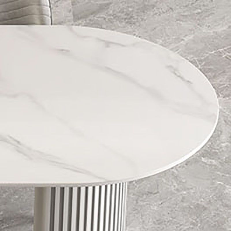 Irregular Shape Dining Table for Restaurant Sintered Stone Table with Double Pedestal Clearhalo 'Dining Tables & Seating' 'Dining Tables' 'dining_table' 'furn' 'furn_dining_table' 'Furniture' 'furniture_dining_table' 'Kitchen & Dining Furniture' 'kitchen' 'kitchen_dining_table' 1200x1200_6eab85a7-b007-4c91-b817-96fc948f8091