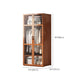 Modern Style Wardrobe Cabinet Solid Wood Clothes Rail Wardrobe Armoire