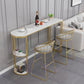 Glam Low Back Dining Stools Round Upholstered Bar Stools with Footrest