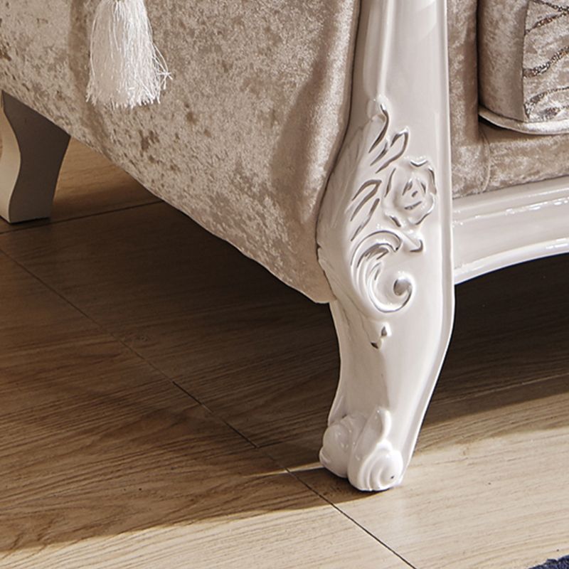 Contemporary Standard Rolled Arm Velvet Sofa Couch for Three People Clearhalo 'furn' 'furn_sofas' 'Furniture' 'furniture_sofas' 'Living Room Furniture' 'Sofa' 'sofas' 1200x1200_6eae1891-9d3b-4f75-a72c-a9219d3c7f3d