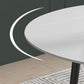 Modern Style Sintered Stone Dining Table 51.18'' Round Drop-Leaf Table with 4 Legs Clearhalo ' dining_table' 'Dining Tables & Seating' 'Dining Tables' 'furn' 'furn_dining_table' 'Furniture' 'furniture_dining_table' 'Kitchen & Dining Furniture' 'kitchen&dining_furn' 'kitchen' 'kitchen_dining_table' 1200x1200_6eae4f87-f0a0-49da-83f1-db7ccc103942
