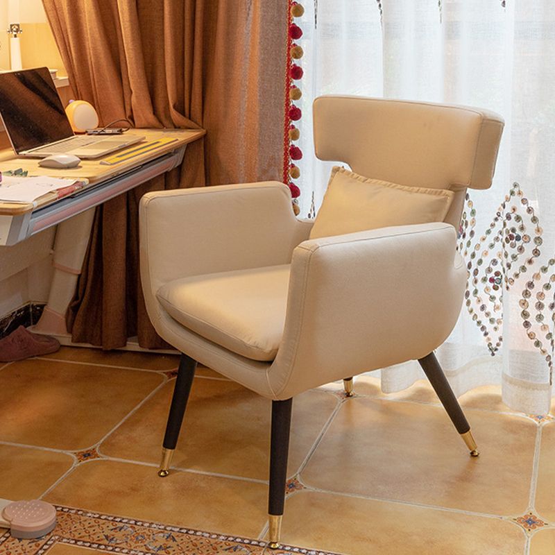 Silla de oficina sin brazo silla de escritorio de madera con 4 patas para la casa de dormitorio