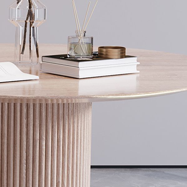 Round Wood Dining Table Modern Oak Table with Double Pedestal for Restaurant Clearhalo ' dining_table' 'Dining Tables & Seating' 'Dining Tables' 'furn' 'furn_dining_table' 'Furniture' 'furniture_dining_table' 'Kitchen & Dining Furniture' 'kitchen&dining_furn' 'kitchen' 'kitchen_dining_table' 1200x1200_6eb15d33-ef83-44fd-92d9-7131488215a5