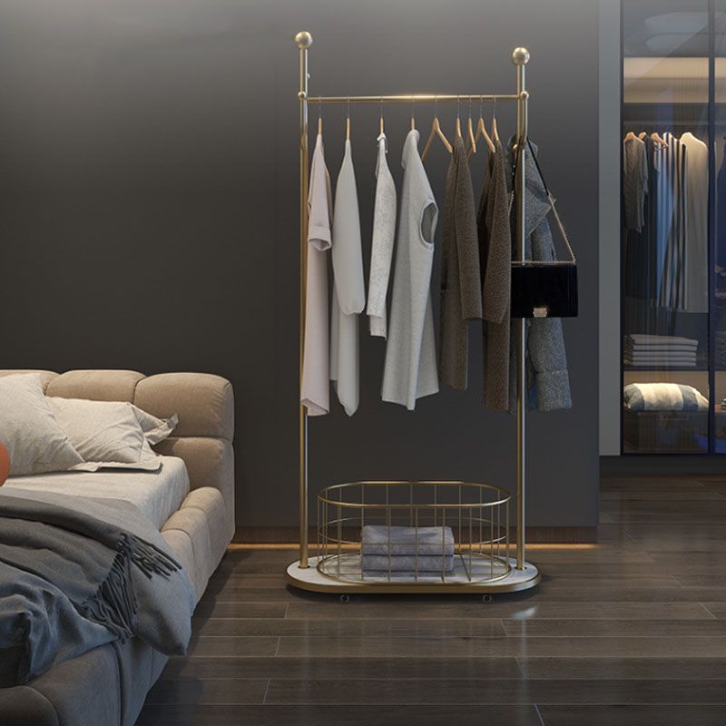 Metal Free Standing Hall Tree Contemporary Hall Stand con ganci per cappotto per il corridoio