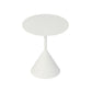 Mid-Century Modern Couchtisch mit Sockel aus Metall, runder Cocktailtisch
