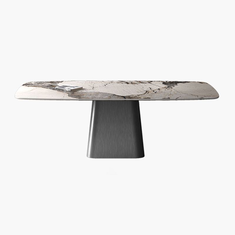 Metal Traditional Luxury Rectangular Table Sintered Stone Table Clearhalo ' dining_table' 'Dining Tables & Seating' 'Dining Tables' 'furn' 'furn_dining_table' 'Furniture' 'furniture_dining_table' 'Kitchen & Dining Furniture' 'kitchen&dining_furn' 'kitchen' 'kitchen_dining_table' 1200x1200_6eb72a66-786d-482e-84d6-18ad6450edb1