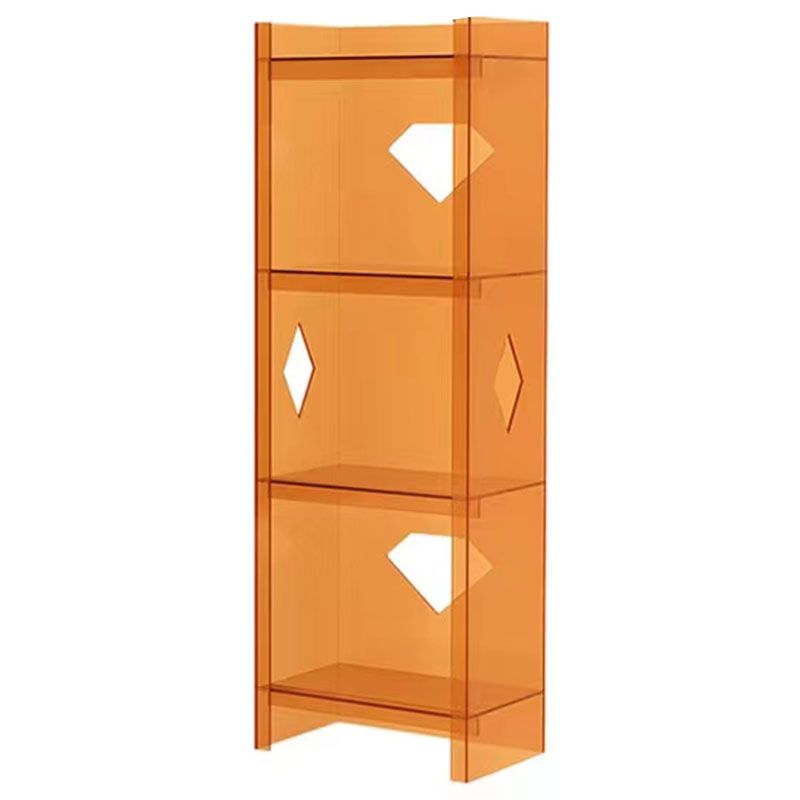 Eigentijdse gesloten achterste kubus boekenplank acryl boekenkast voor thuiskantoor