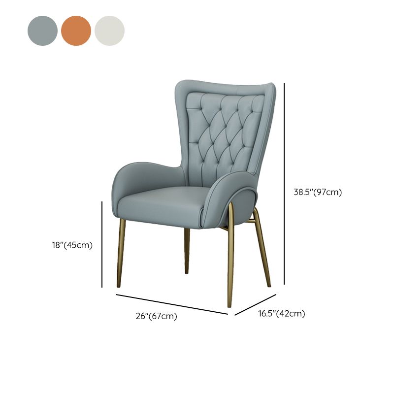 Glam Style Parsons Dining Arm Chair High Back Home Dining Chair Clearhalo 'Dining Chairs' 'Dining Tables & Seating' 'dining_chair' 'furn' 'furn_dining_chair' 'Furniture' 'Kitchen & Dining Furniture' 1200x1200_6eba8056-3de3-4033-85f7-266e4af490f6