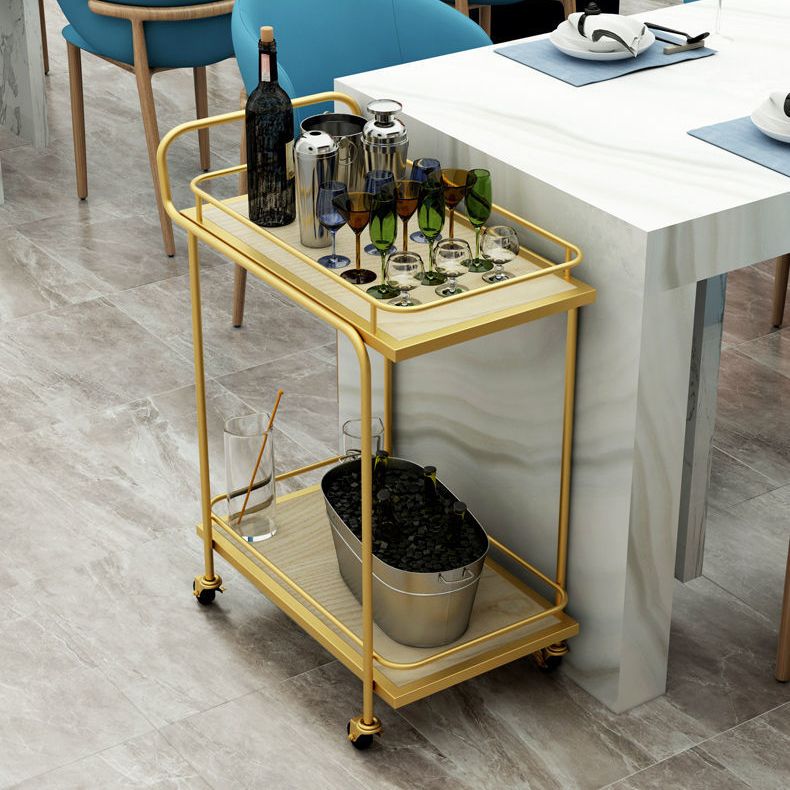 29.92"H Rolling Modern Prep Table Marble Rectangular Prep Table for Home Use