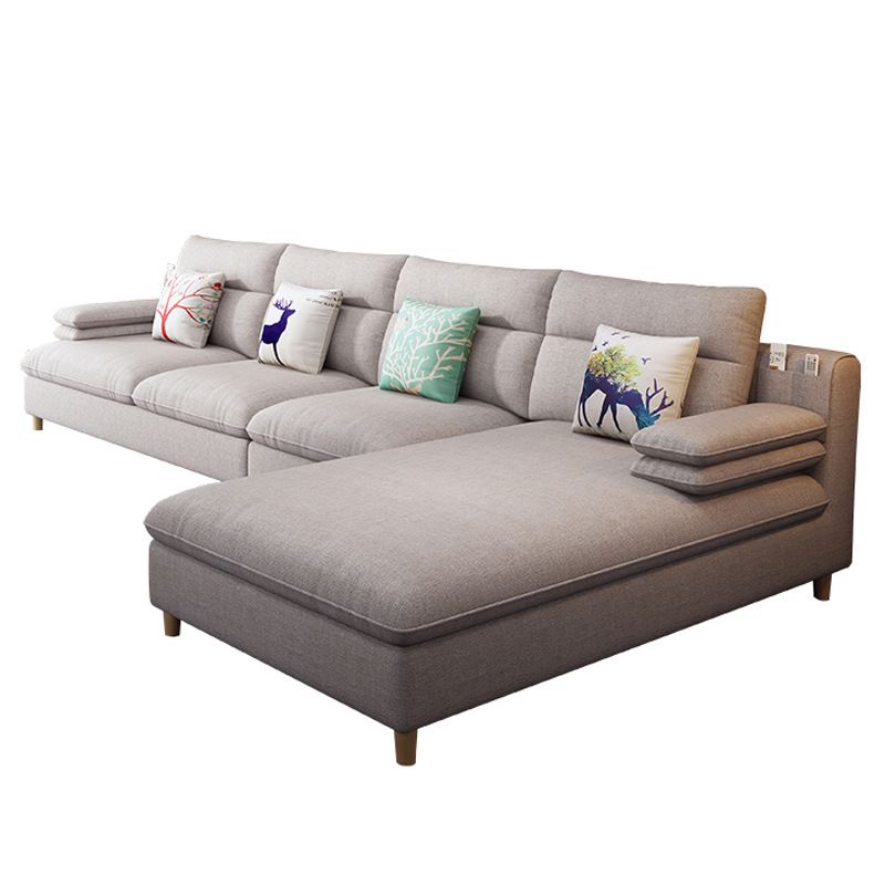 Sofá y chaise para sala de almohada de almohada de 40.94 "H para sala de estar para sala de estar