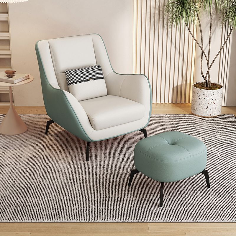 Mid-Century Modern Accent Chair Cushion Back Basic Four Legs Arms Included Armchair Clearhalo 'Accent Chairs' 'accent_chairs' 'Chairs & Seating' 'furn' 'furn_accent_chairs' 'Furniture' 'Living Room Furniture' 1200x1200_6ec01ed3-58c7-4cbd-81b5-44857ac72faf