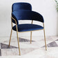 Home Kitchen Accent Chair Velvet Arm Upholstered Dining Chair