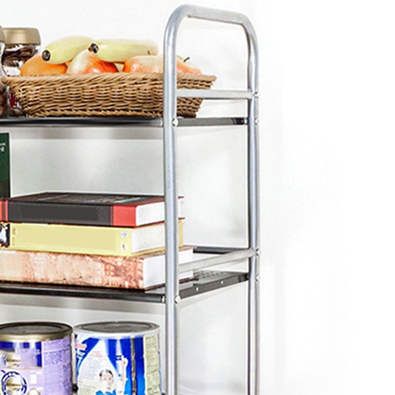 Open Shelves Kitchen Trolley Home Dining Modern Prep Table with Casters Clearhalo 'furn' 'furn_kitchen_islands_carts' 'Furniture' 'Kitchen & Dining Furniture' 'Kitchen Islands & Carts' 'kitchen_islands_carts' 1200x1200_6ec1958b-c9e7-4747-b12e-7fe433c80601