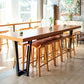 1/2/4/11 Pieces Pub Dining Set Industrial Solid Wood Table and Stool Set for Shop Clearhalo 'Bar Furniture' 'furn' 'furn_home_bar_bar_sets' 'Furniture' 'Home Bars & Bar Sets' 'home_bar_bar_sets' 'Kitchen & Dining Furniture' 1200x1200_6ec2c498-c391-4309-af65-09915b026e8a