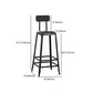 Industrial Style Square Leather Seat with Metal Legs Counter Stool for Kitchen Bar Clearhalo 'Bar Furniture' 'Bar Stools' 'bar_stools' 'furn' 'furn_bar_stools' 'furniture_bar_stools' 'Kitchen & Dining Furniture' 'kitchen&dining_furn' 'kitchen' 'kitchen_furn' Furniture' 1200x1200_6ec3b37f-ed0b-4e41-b788-3c8b258cd24c