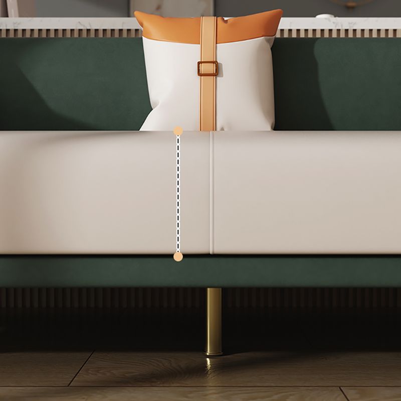 Cuscini di divani a braccia quadrati in legno incluso divano posteriore con gambe metalliche