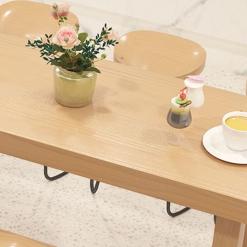 Dining Room Pine Wood Counter Table 42-inch Height Contemporary Bar Table Clearhalo 'Bar Furniture' 'Bar Tables' 'bar_tables' 'furn' 'furn_bar_tables' 'Furniture' 'furniture_bar_tables' 'Kitchen & Dining Furniture' 1200x1200_6ec635f9-c732-488c-93c2-627c7a5a3cdd