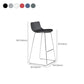 Scandinavian Armless Bar Stool Plastic and Steel Bar Stool for Living Room Clearhalo 'Bar Furniture' 'Bar Stools' 'bar_stools' 'furn' 'furn_bar_stools' 'Furniture' 'Kitchen & Dining Furniture' 1200x1200_6ec6a813-7e04-4b3d-93a0-849134d3893f