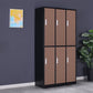 Hinged Steel Wardrobe Cabinet Contemporary Wardrobe Armoire for Home