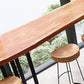Industrial Trestle Base Dining Table Solid Wood Bar Table for Bistro Clearhalo 'Bar Furniture' 'Bar Tables' 'bar_tables' 'furn' 'furn_bar_tables' 'Furniture' 'Kitchen & Dining Furniture' 1200x1200_6ec90dac-fdaa-4bcc-b6b9-e28eccd50afa