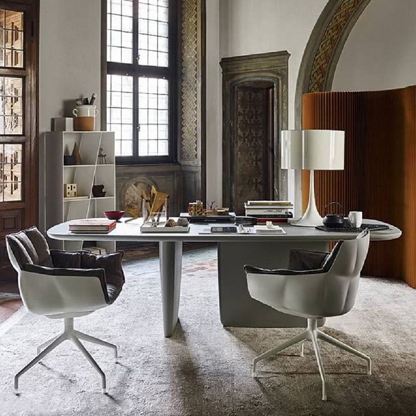 Rectangle Double Pedestal Luxury Dining Table Four-Color Fixed Table of Solid Wood Clearhalo ' dining_table' 'Dining Tables & Seating' 'Dining Tables' 'furn' 'furn_dining_table' 'Furniture' 'furniture_dining_table' 'Kitchen & Dining Furniture' 'kitchen&dining_furn' 'kitchen' 'kitchen_dining_table' 1200x1200_6eca46ac-4d69-413c-82a4-d1aef5a01de3