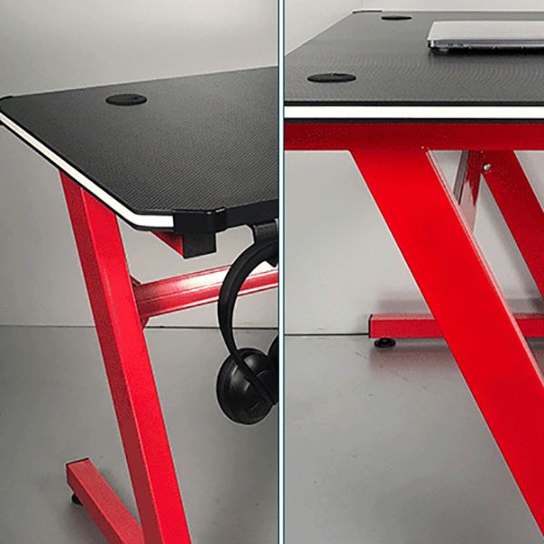 Contemporary Wooden Gaming Desk for Home 24"W X 30"H Desk in Black Clearhalo 'furn' 'furn_office_desk' 'Furniture' 'Office Desks' 'Office Furniture' 'office_desk' 1200x1200_6ecc86b6-0fb1-4e7f-83df-89f611928e12