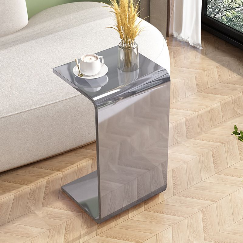 Abstract End Table Plastic Square Side Sofa Side Accent Table