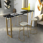 Faux Marble Table Modern Style Bistro Bar Table for Living Room Clearhalo 'Bar Furniture' 'Bar Tables' 'bar_tables' 'furn' 'furn_bar_tables' 'Furniture' 'Kitchen & Dining Furniture' 1200x1200_6eccf415-196f-467f-b9ca-ea085e0f58ca