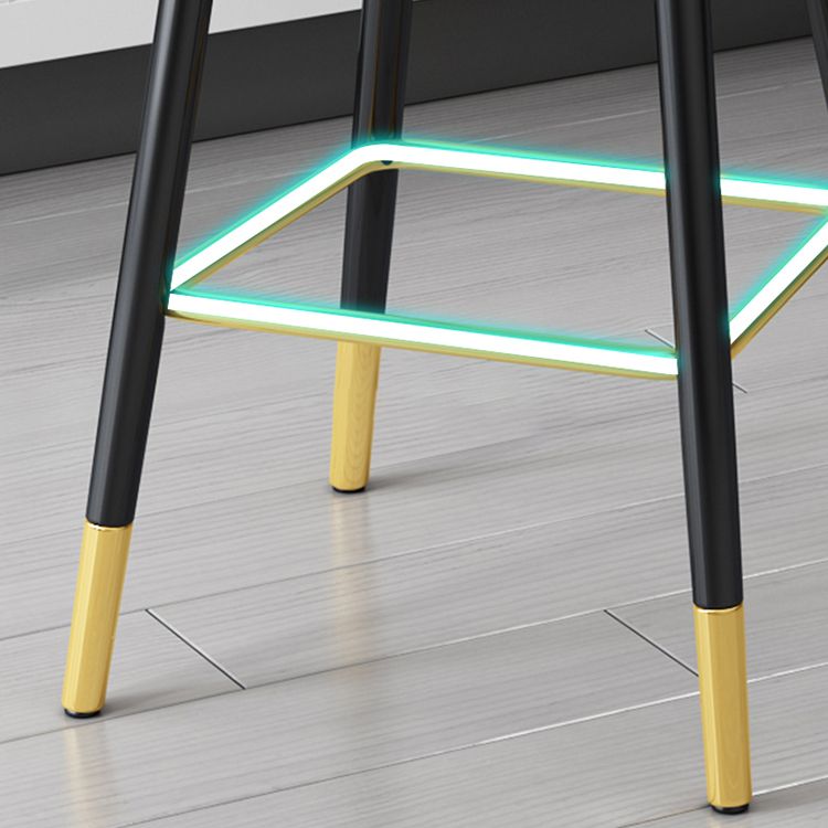 Scandinavian Home Armed Stool Matte Finish Upholstered Bar Stools Clearhalo 'Bar Furniture' 'Bar Stools' 'bar_stools' 'furn' 'furn_bar_stools' 'Furniture' 'furniture_bar_stools' 'Kitchen & Dining Furniture' 1200x1200_6ecf88f6-4b29-4d5b-b27d-25ff472d1f2b