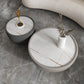 Round Slate Pedestal Coffee Table 2 Pieces Bunching Cocktail Tables Clearhalo 'Coffee & Accent Tables' 'Coffee Tables' 'coffee_tables' 'furn' 'furn_coffee_tables' 'Furniture' 'Living Room Furniture' 1200x1200_6ecfb614-2fc3-4d0c-9f2f-16e6fa7558ec