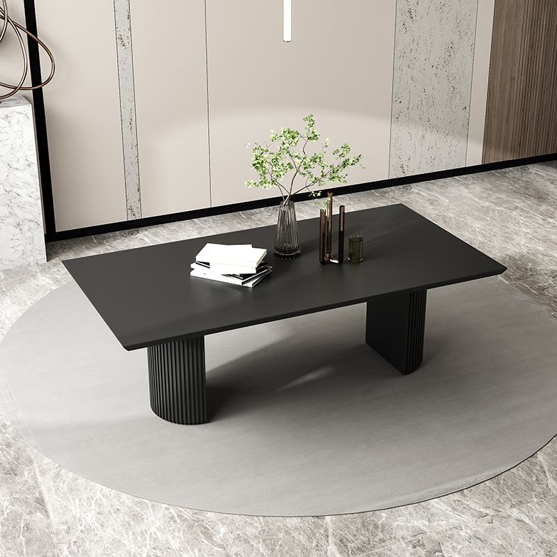 Simple Black Solid Wood Dining Table Rectangle Shape Standard Dining Table for Kitchen Clearhalo ' dining_table' 'Dining Tables & Seating' 'Dining Tables' 'furn' 'furn_dining_table' 'Furniture' 'furniture_dining_table' 'Kitchen & Dining Furniture' 'kitchen&dining_furn' 'kitchen' 'kitchen_dining_table' 1200x1200_6ed10afe-e952-4b59-8a11-5ac5e13f542a
