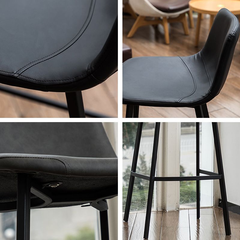Industriële stijl Barstool Indoor Black 4 Legs Bar Stool voor coffeeshop