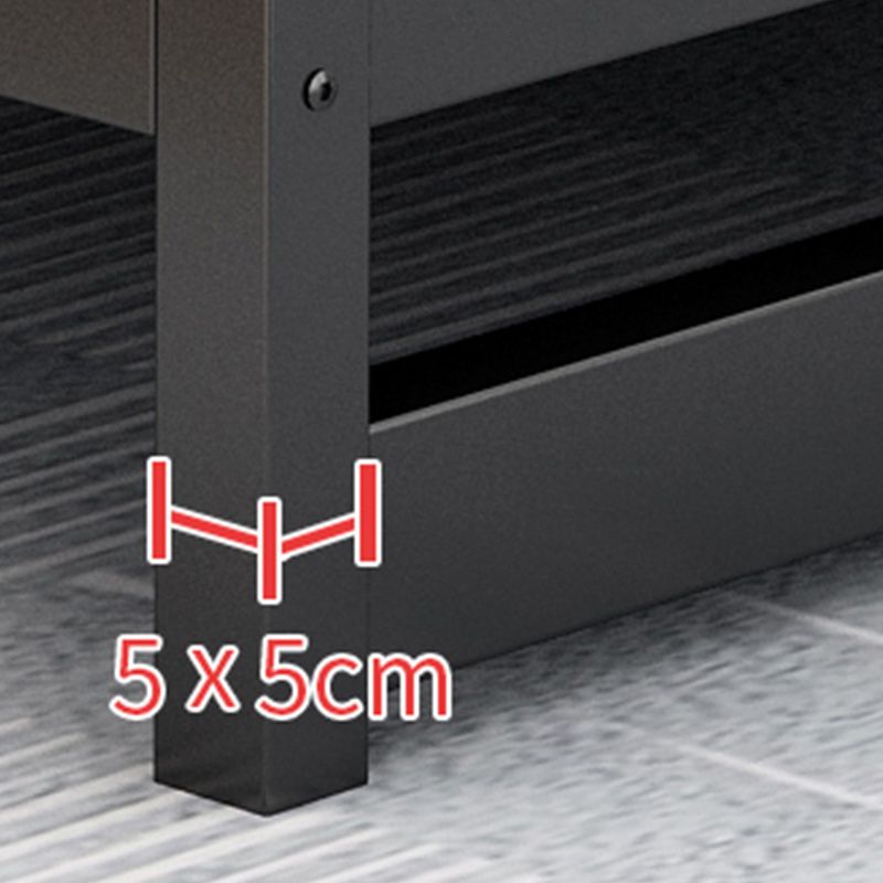 Glam Metal Polstered Panel Kopfteil Rechteckig Standard Bett