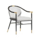 Contemporary Metal Dining Room Chair Arm Upholstered Side Chairs for Home Use Clearhalo 'Dining Chairs' 'Dining Tables & Seating' 'dining_chair' 'furn' 'furn_dining_chair' 'Furniture' 'Kitchen & Dining Furniture' 1200x1200_6ed64b08-646b-4a90-8434-8465134e9156