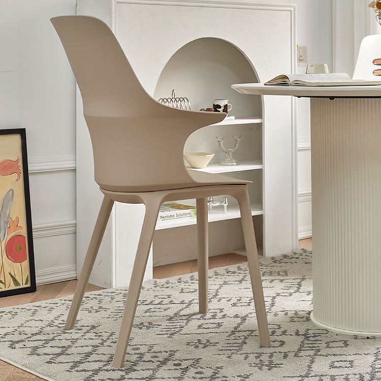 Plastic zijstoel Scandinavische stijl ARM SOFFENDE ACHTERSTOERS VOOR HUIS
