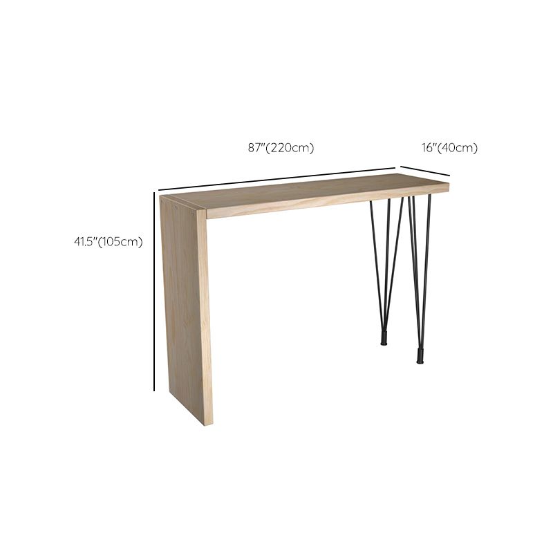 Modern Bar Table Set 1/2/5 Pieces Wooden Bar Table with High Wood Stools Clearhalo 'Bar Furniture' 'furn' 'furn_home_bar_bar_sets' 'Furniture' 'Home Bars & Bar Sets' 'home_bar_bar_sets' 'Kitchen & Dining Furniture' 1200x1200_6ed80566-7890-4cfd-bb98-a1ca98ef34a4
