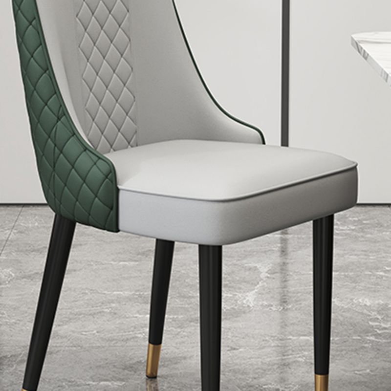 Chaise latéral de style glamour Parsons Parsons Indoor Dining Chair pour le salon