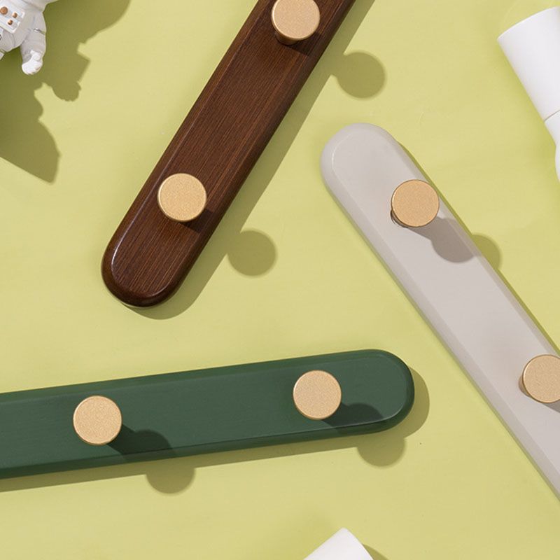 Skandinavischer Kleidungsregal Holz Wandmontierter Metallhaken Eingangsmantelbleiderung