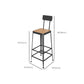 Modern 1/2/5 Pieces Metal Bar Table Set Rectangle Bar Table with High Stools Clearhalo 'Bar Furniture' 'furn' 'furn_home_bar_bar_sets' 'Furniture' 'Home Bars & Bar Sets' 'home_bar_bar_sets' 'Kitchen & Dining Furniture' 1200x1200_6eda79a4-5e05-4883-8c9b-51a5e0a83015