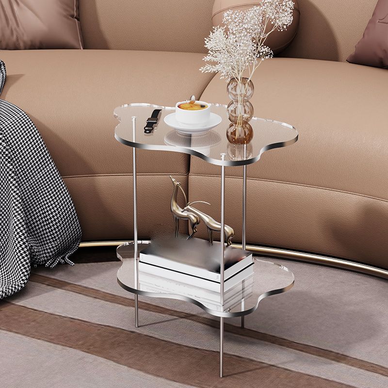 Tabla final en forma de nube acrílica Juego de 18.5 "Tabla de acento lateral de 2 niveles de alto