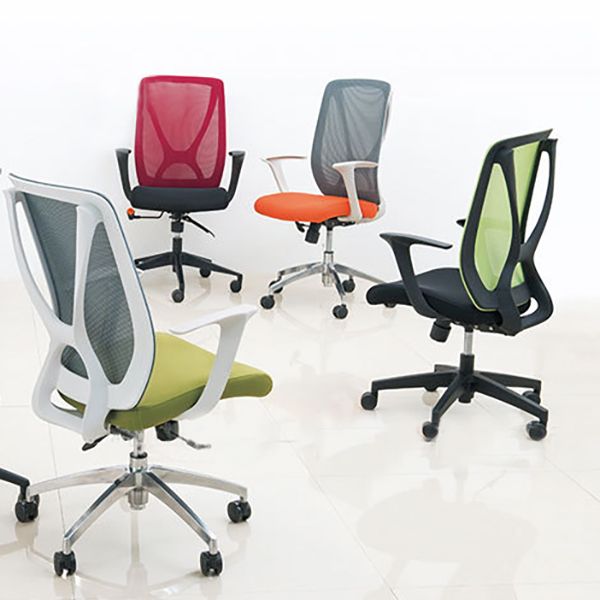 Modern Desk Chair Mesh Computer Chair Conference Chair with Wheels Clearhalo 'furn' 'furn_office_chair' 'Furniture' 'Office Chairs' 'Office Furniture' 'office_chair' 1200x1200_6eddbe28-265a-49b2-9259-08b46d2c854f