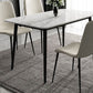Simple Sintered Stone Kitchen Dining Table Rectangle White Dining Table with 4 Legs Base Clearhalo ' dining_table' 'Dining Tables & Seating' 'Dining Tables' 'Furniture' 'furniture_dining_table' 'Kitchen & Dining Furniture' 'kitchen&dining_furn' 'kitchen' 'kitchen_dining_table' 1200x1200_6ede9da9-e214-4d6c-918e-ce3db1ba6026