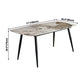 Metal Modern Rectangular Dining Table Sintered Stone Table for Dining Room and Kitchen Clearhalo ' dining_table' 'Dining Tables & Seating' 'Dining Tables' 'furn' 'furn_dining_table' 'Furniture' 'furniture_dining_table' 'Kitchen & Dining Furniture' 'kitchen&dining_furn' 'kitchen' 'kitchen_dining_table' 1200x1200_6ee1eddd-25f4-4000-98fa-5eb6d6545f5c