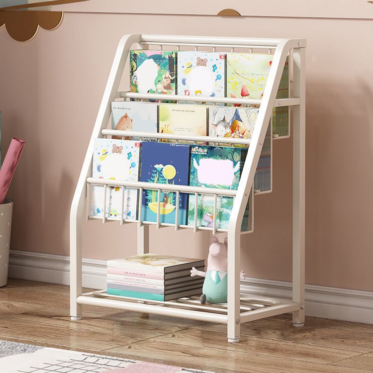 Metal Ladder Bookcase Vertical Shelf Bookcase for Study Room