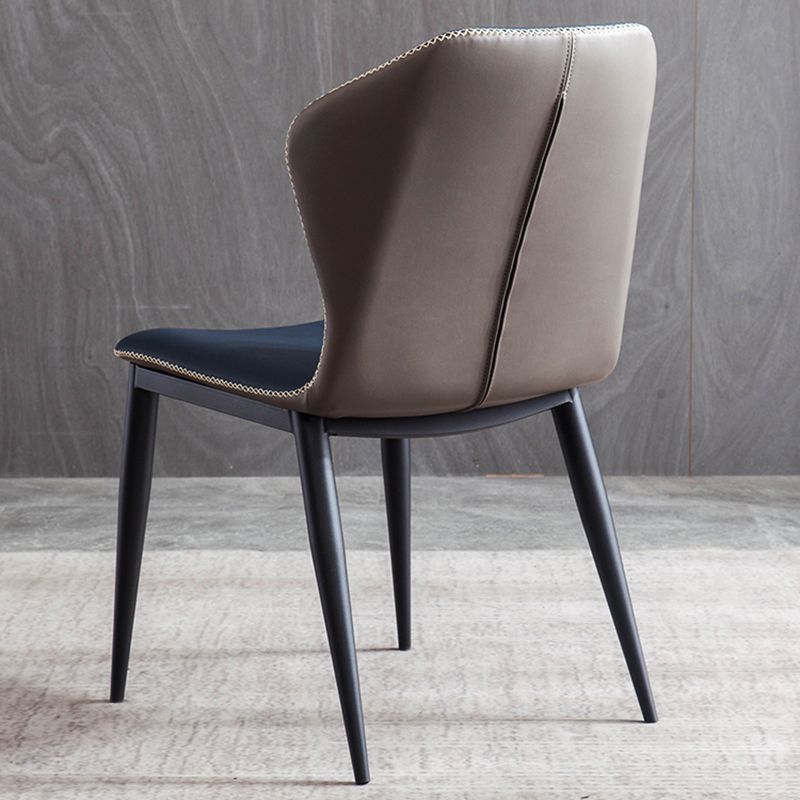 Modern Style Faux Leather Side Chair Wingback Arm Chair for Dining Room Clearhalo 'Dining Chairs' 'Dining Tables & Seating' 'dining_chair' 'furn' 'furn_dining_chair' 'Furniture' 'furniture_dining_chair' 'Kitchen & Dining Furniture' 1200x1200_6ee79dfa-90b6-4b9e-a6c1-345ad2b7fab0