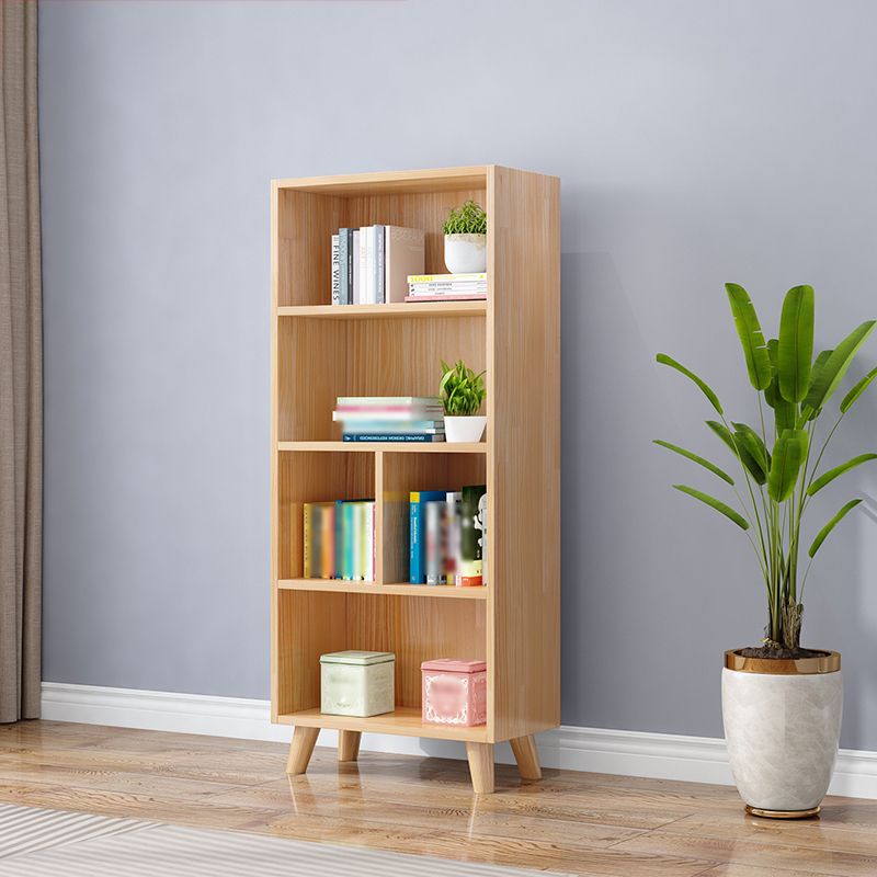 Modern Manufactured Wood Standard Bookcase Natural Vertical Bookcase Clearhalo 'Bookcases' 'furn' 'furn_bookcases' 'Furniture' 'furniture_bookcases' 'kitchen' 'kitchen_bookcases' 'Living Room Furniture' 'Office Furniture' 1200x1200_6ee8ab27-c09f-44b9-adb5-c6540feb1490