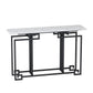 Table de mesa de sofá de la consola de hierro contemporáneo Mesa de mármol de mármol para el salón