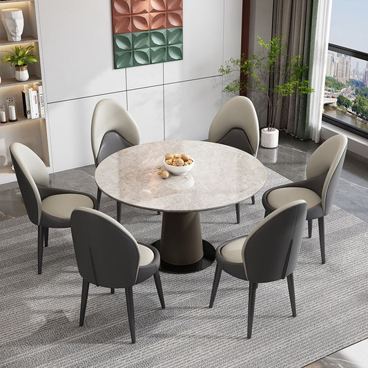 Modern Style Side Chair Indoor Solid Back Metal Upholstered Dining Room Chair (Set of 2) Clearhalo ' kitchen&dining_furn' 'Dining Chairs' 'Dining Tables & Seating' 'dining_chair' 'furn' 'furn_dining_chair' 'Furniture' 'furniture_dining_chair' 'Kitchen & Dining Furniture' 'kitchen' 1200x1200_6eeb5d8d-1f20-467d-b287-704606b4fa6b